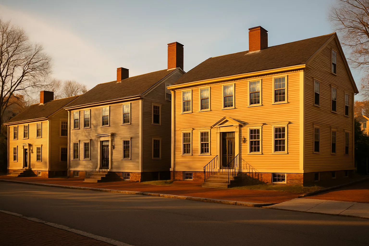 Providence colonial homes on College Hill